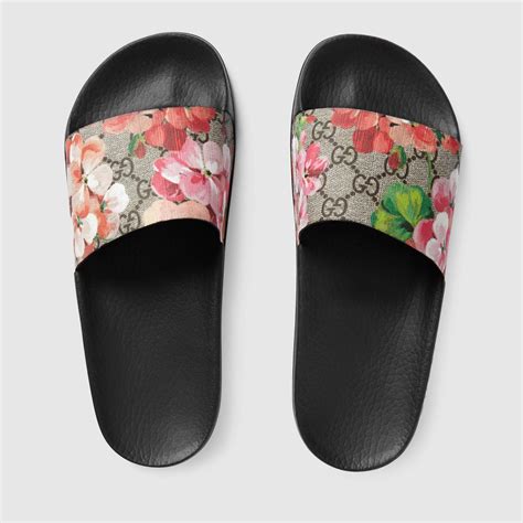 bottom of gucci slide|Gucci slides women's.